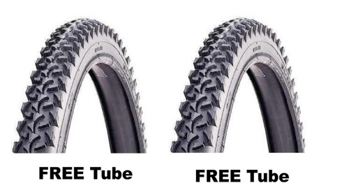 Pair inch bicycle tyres - of,