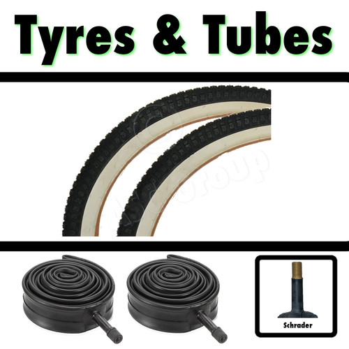White wall tyre - white, 1.75